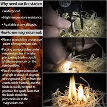 Load image into Gallery viewer, Survival Paracord Bracelet 20 in 1 Adjustable Gear Kit with SOS LED - Light Fire Starter - Compass - Survival Whistle- Perfect for Camping - Hiking - Fishing