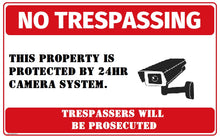 Load image into Gallery viewer, No Trespassing Stickers, Custom Sizes, Waterproof