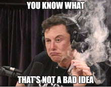 Load image into Gallery viewer, Elon Musk Famous Joe Rogan Smoke Face Meme Stickers, Custom/Presorted Sizes, Waterproof
