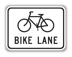 Bike Lane Sticker, Custom Text, Waterproof