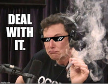 Load image into Gallery viewer, Elon Musk Famous Joe Rogan Smoke Face Meme Stickers, Custom/Presorted Sizes, Waterproof
