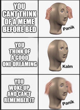 Load image into Gallery viewer, Panik Kalm Panik Meme, Stickers, Custom Sizes , Waterproof
