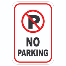 Load image into Gallery viewer, Parking/No Parking Sign Sticker, Custom Sizes, Waterproof
