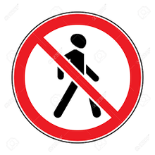 Load image into Gallery viewer, Walking Lane/ No Walking Sign Sticker, Custom Sizes, Waterproof
