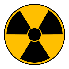 Nuclear Warning Symbol Sign, Sticker, Custom Sizes, Waterproof