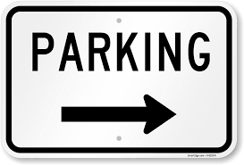 Parking/No Parking Sign Sticker, Custom Sizes, Waterproof