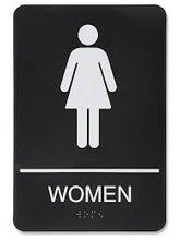 Load image into Gallery viewer, Men&#39;s/Woman&#39;s Bathroom Sign Sticker, Custom Sizes, Waterproof
